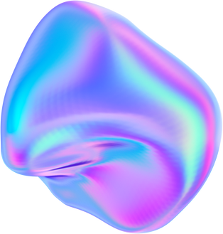 an image of a blue and purple holographic slime sphere